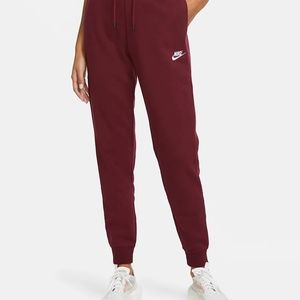 Nike burgundy sweats